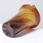 Large Gino Cenedese PEACOCK Vase, 12.5